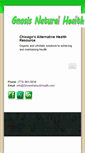 Mobile Screenshot of gnosisnaturalhealth.com